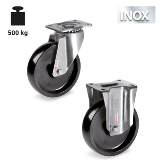 TR-67CB-PX-Räder mit Edelstahl-Gehäusen für schwere Lasten